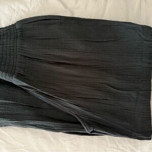 Anthropologie Black Wide Leg Pants